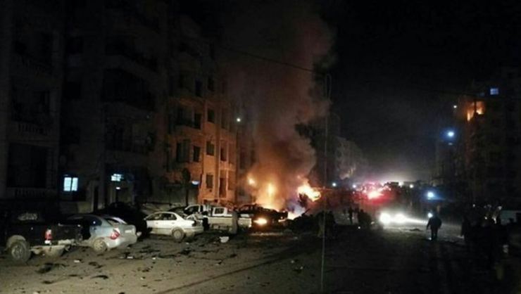 İdlib de hastaneye bombalı saldırı