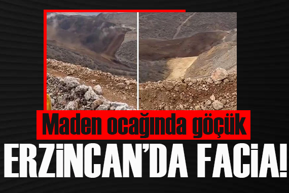 Erzincan da altın madeninde toprak kayması! Çok sayıda işçi göçük altında