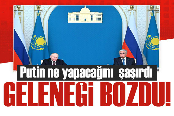 Tokayev Kazak Türkçesi konuştu, Putin şaşkınlığa uğradı