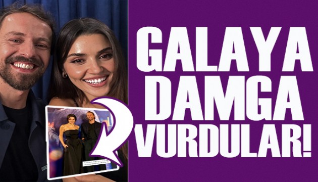 Hande Erel ve Metin Akdlger galaya tarzyla damga vurdu!