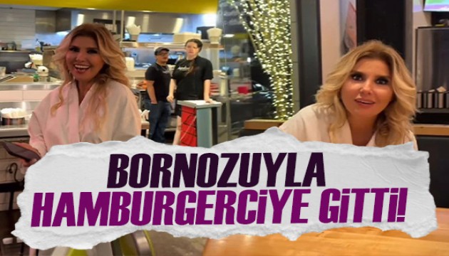 Glben Ergen bornozuyla hamburgerciye gitti