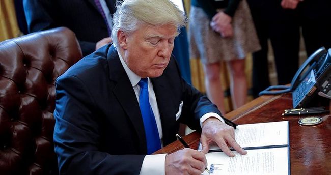 Trump projeyi imzaladı