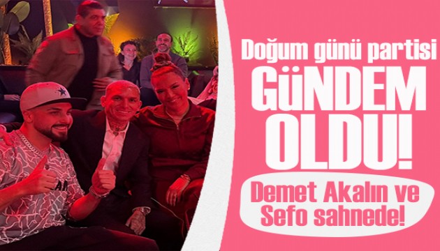 Lucas Torreira�dan olay do�um g�n�! Demet Akal�n ve Sefo sahnede!