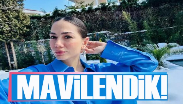 Demet �zdemir'den yeni pozlar! Mavilendik!