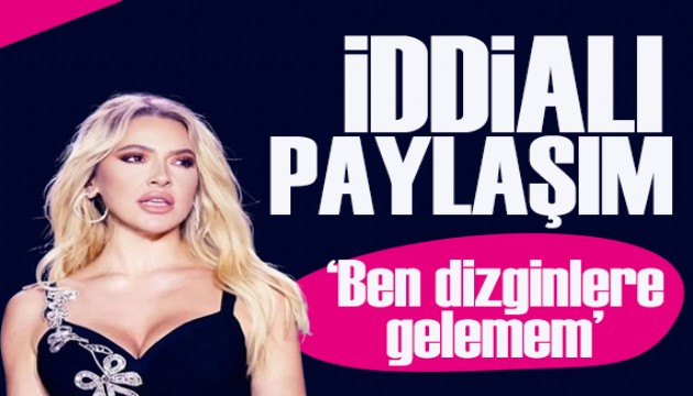 Hadise'den iddial� payla��m! 'Ben dizginlere gelmem'
