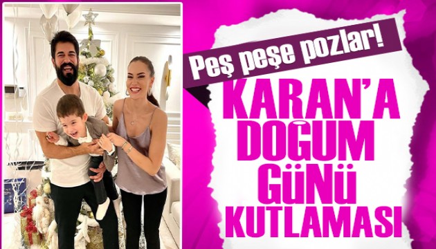 Fahriye Evcen-Burak �z�ivit'ten Karan'a sade do�um g�n� kutlamas�!