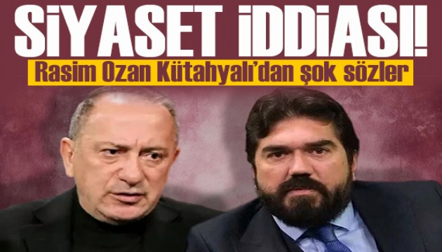 Siyaset iddias�! Rasim Ozan K�tahyal�'dan �ok s�zler!