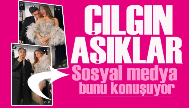 Mert Demir ve Serenay Sar�kaya�dan romantik payla��m