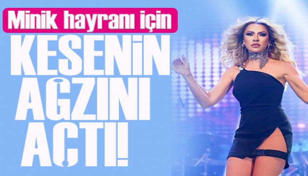 Hadise k���k hayran� i�in kesenin a�z�n� a�t�!