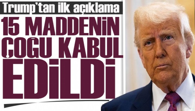 İran-ABD-İsrail savaşı: Trump'tan ateşkes sonrası ilk açıklama