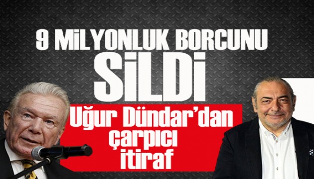 U�ur D�ndar'dan �arp�c� itiraf! Reha Muhtar'�n 9 milyonluk borcunu tek kalemde sildi
