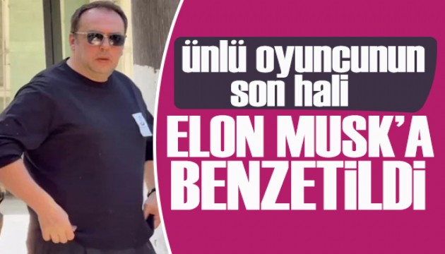 �nl� oyuncu Okan Yalab�k'�n son hali, Elon Musk'a benzetildi