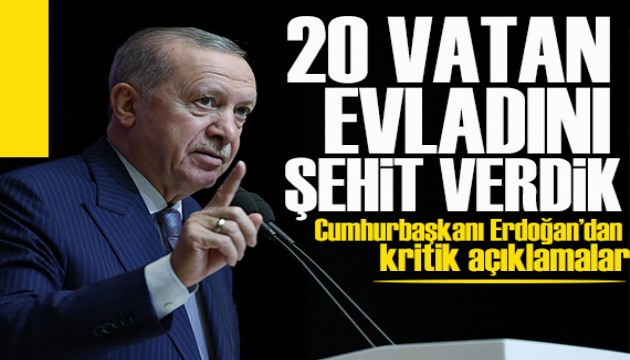 Erdoan: Uan kara kutusu bulundu,  20 vatan evladmz ehit verdik