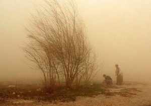 Kum fırtınası Ortadoğu yu adeta felç etti