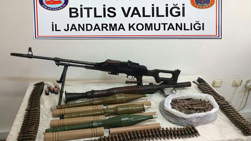 PKK ya ait silah ve mühimmat bulundu