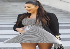 Kim Kardashian Rüzgar Kurbanı!