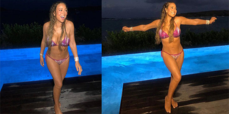 Mariah Carey bikinili pozuyla büyüledi