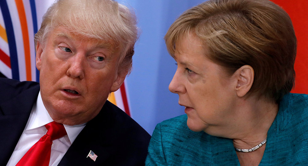 Merkel den Trump a sert yanıt