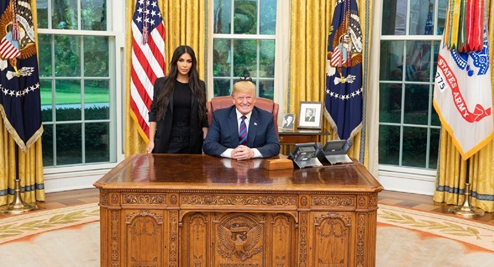 Trump, Kim Kardashian ile buluştu