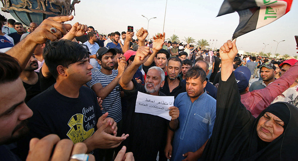 Iraklı protestoculardan  sivil itaatsizlik  uyarısı