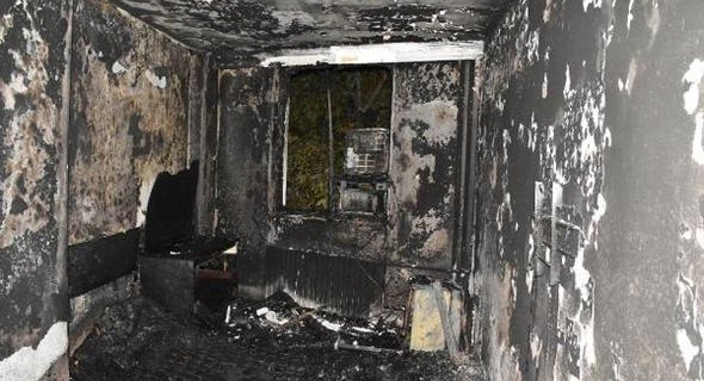 Malatya da yapıştırıcı kokladığı iddia edilen asker, oteli yaktı
