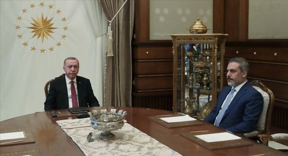 Erdoğan, Hakan Fidan ı kabul etti