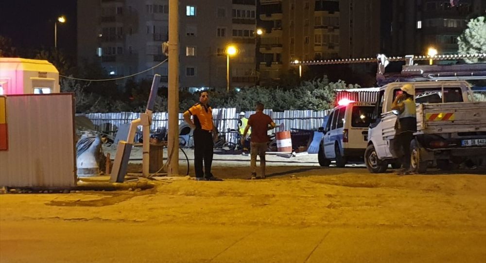 İzmir de metro inşaatında kaza: 1 ölü