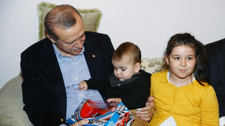 Erdoğan dan şehit ailelerine ziyaret!