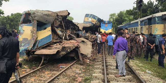 Bangladeş te tren kazası: 15 ölü