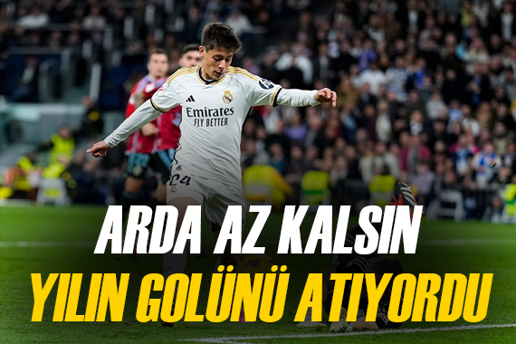 Arda Güler, Real Madrid formasıyla yılın golünü atıyordu