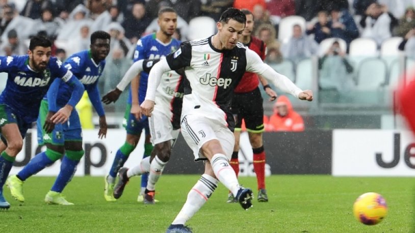 Ronaldo lu Juventus a  Sassuolo  engeli