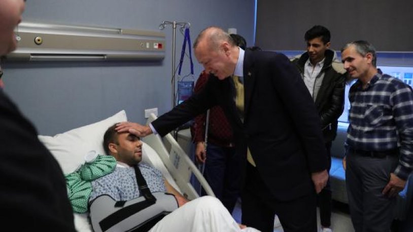 Erdoğan dan hasta ziyaretleri