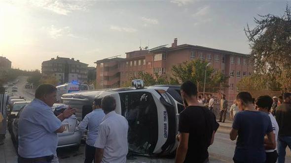 Ankara da korkunç kaza