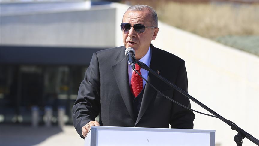 Erdoğan, Troya Müzesinin açılışında!