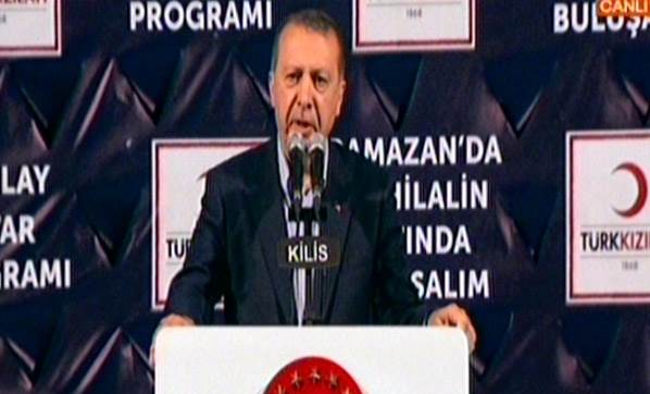 Cumhurbaşkanı Erdoğan Kilis te konuşuyor