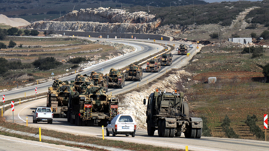 Suriye sınırına askeri araç sevkiyatı