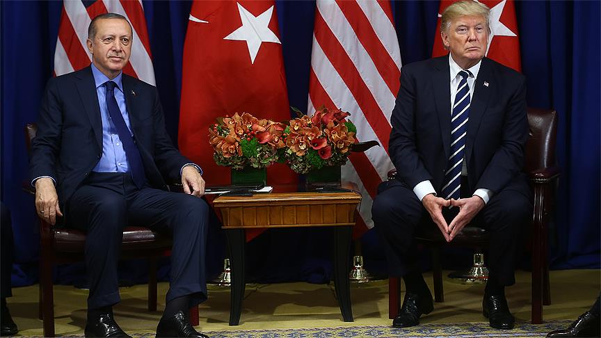 Erdoğan, Trump ile görüşüyor
