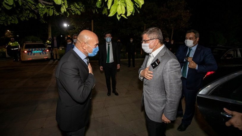 GP Lideri Davutoğlu ndan Tunç Soyer’e geçmiş olsun ziyareti