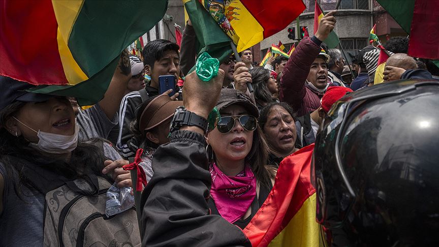 Bolivya da gösteriler devam ediyor