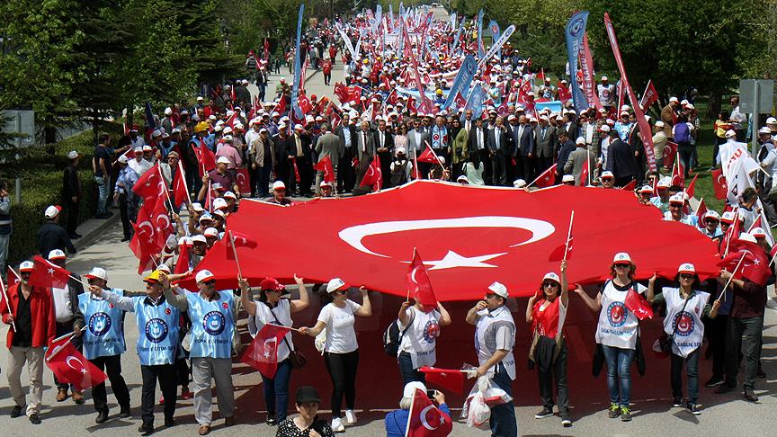 Kamu-Sen 1 Mayıs ı Eskişehir de kutladı