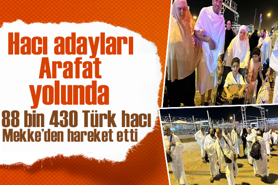 Mekke de Türk hacı adaylarının Arafat a intikali başladı