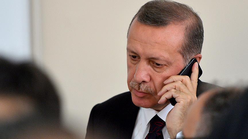 Erdoğan dan Merkel e taziye telefonu