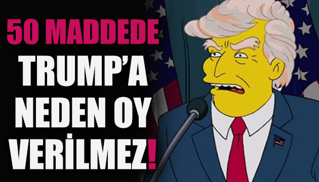The Simpsons tan Trump karşıtı bölüm!