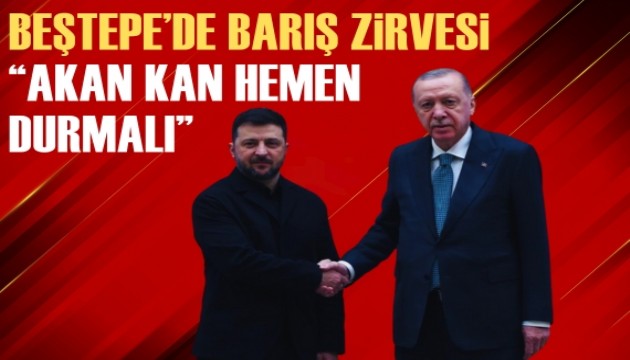 Ankara'da Cumhurbakan Erdoan-Zelenski grmesi