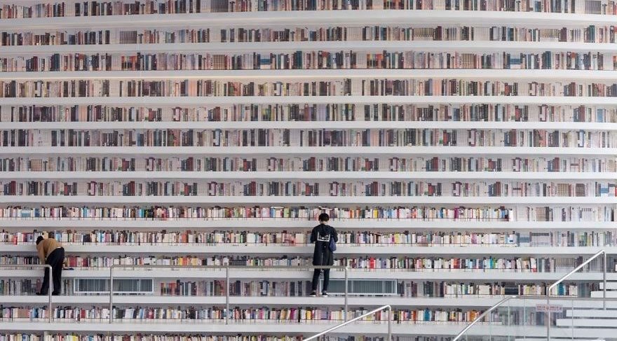 Bu kütüphanede bir milyondan fazla kitap var
