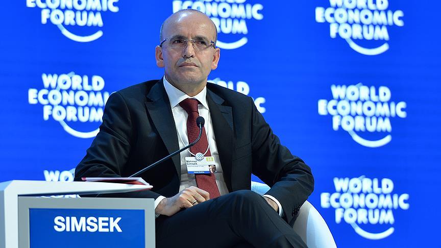 Mehmet Şimşek Davos ta