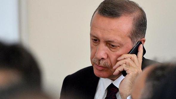 Erdoğan dan başsağlığı telefonu
