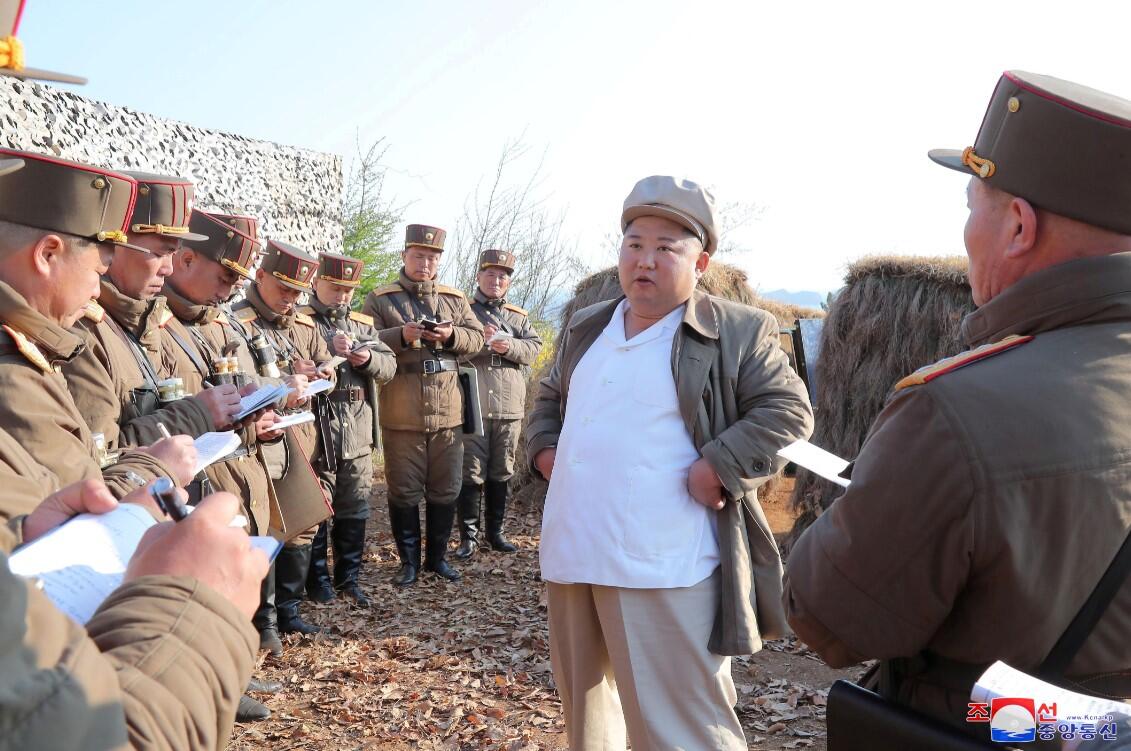 Kuzey Kore lideri Kim, askeri tatbikatta