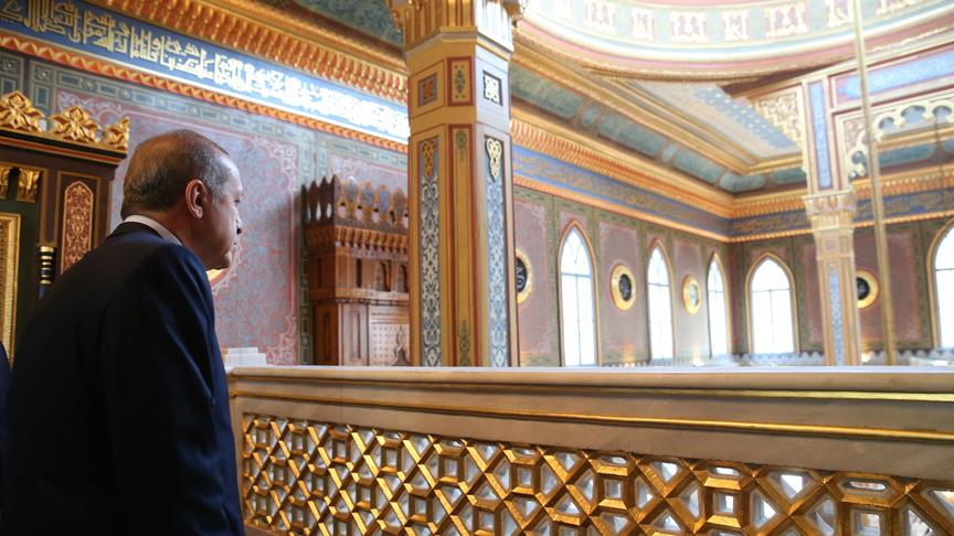 Erdoğan, tarihi camiyi ibadete açtı