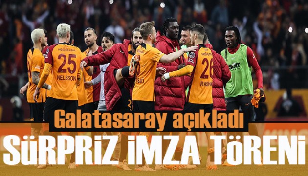 Galatasaray duyurdu! Srpriz imza treni